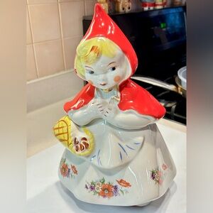 Vintage Regal China Little Red Riding Hood Cookie Jar